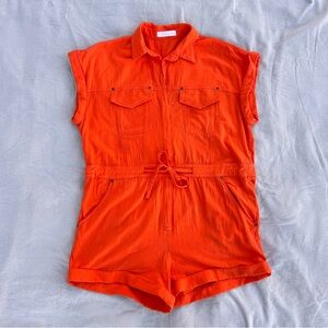 Ces Femme Bold Orange Romper